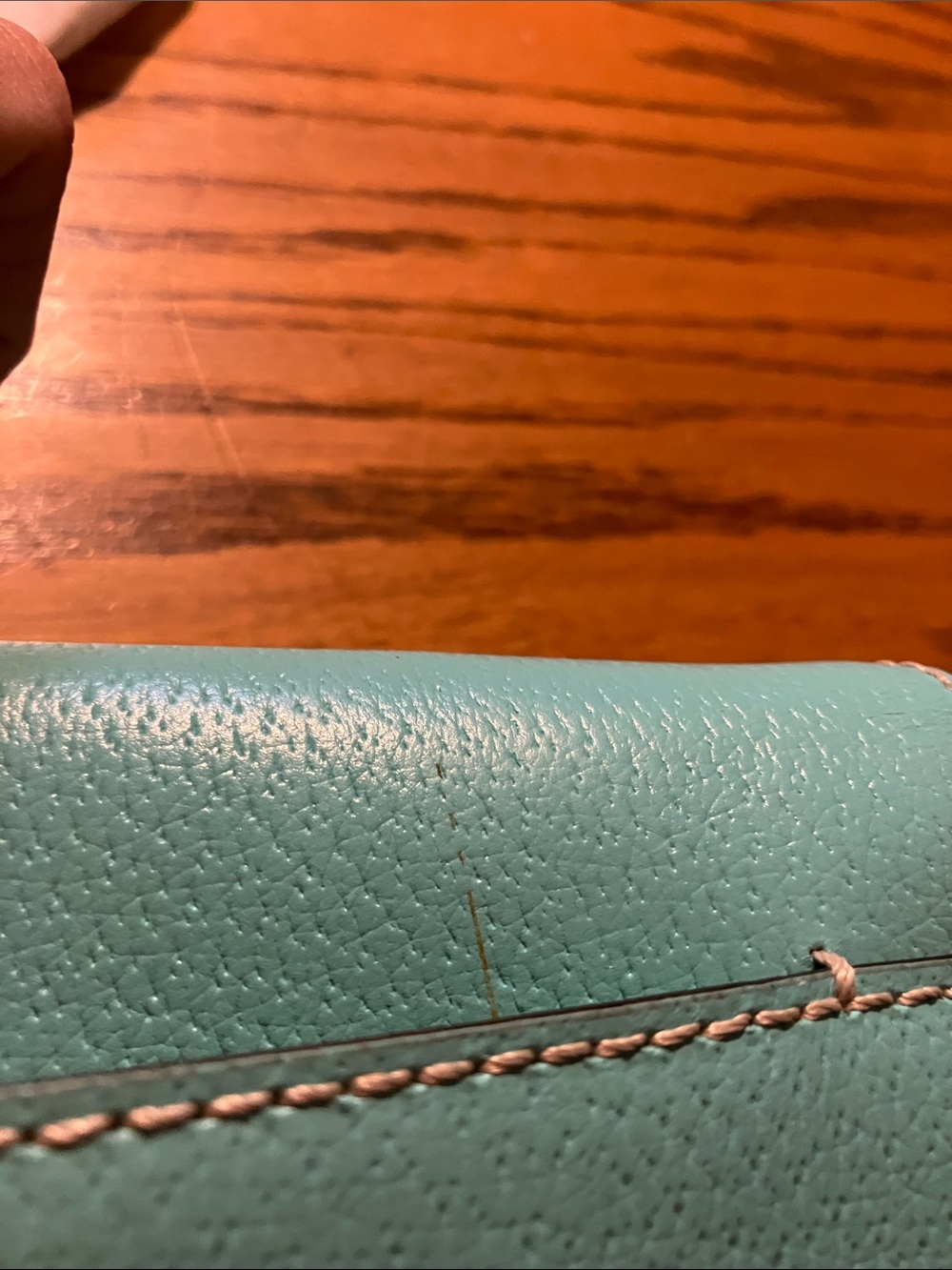 kate spade turquoise pebbled leather crossbody bag teal - Picture 10 of 11